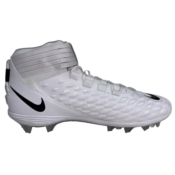 Nike Mens Size 18 Football Cleats White Black Force Savage Pro 2 Mid AH4000-100 - Picture 2 of 8